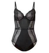 Czarne koronkowe body 80B
