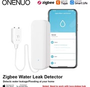 WiFi/Zigbee czujnik detektor alarm wycieku wody Tuya Smart Home