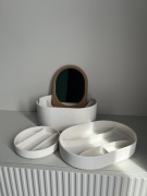 IKEA SAXBORGA - Organizer łazienkowy, pojemnik, z lusterkiem [NOWY!]