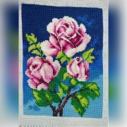 Haft gobelinowy - Róże