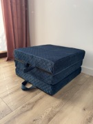 Materac rozkładany na 3 welurowe