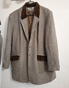 Tweedowa marynarka damska 100% wełna XL XXL