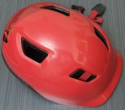 Kask rowerowy dla dziecka, czerwony, Decathlon BTWIN