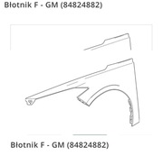 Nowy błotnik prawy  corvette c8 z06 błotnik przód c8 z06
