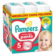 Pampers pieluchomajtki, rozmiar 5, 11-17 kg, 152 sztuki