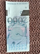 Banknot testowy Giesecke & Devrient 2000 specimen UNC kolekcjonerski