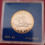 100 zł Ochrona Środowiska - Bóbr rok 1978