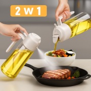 ROZPYLACZ SPRAY OLEJU DOZOWNIK NA OLEJ PLASTIKOWA BUTELKA NA OLIWE 2W1