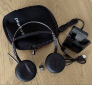 Plantronics voyager focus uc z standem słuchawki bezprzewodowe