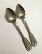 Posrebrzane łyżeczki Alpacca 2 sztuki