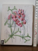 Płytka ceramiczna, Jie Gantofta Słodki groszek kwiatowy, Szwecja, Vintage