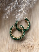 Kolczyki z japońskich koralików.