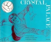Program Crystal Palace Londyn - Everton Liverpool 1972.01.15