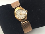 ZARIA CCCP * VINTAGE ZEGAREK DAMSKI * NAKRĘCANY * STAN DOBRY * 16 RUBIS