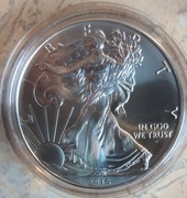 Amerykański Orzeł 1 uncja Srebra 2015