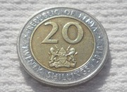 Kenia Republika KES 20 szylingów 2010 KM# 36.2 Prezydent Kenyatta