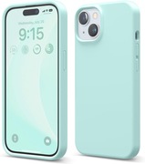 Etui iPhone 15, z Płynnego Silikonu, 6,1" (Aqua Sky)
