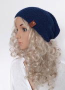 Granatowa czapka handmade | Klasyka i komfort | Dzieło Rąk