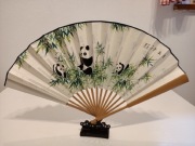 Oryginalny chiński wachlarz z motywem pandy