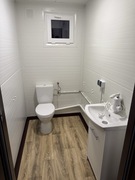 Kontener sanitarny WC damsko męski niepełnosprawni łazienka toaleta