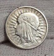 Moneta 2 zł  Polonia -Głowa Kobiety,Jadwiga Babka z 1933r z.z.m
