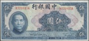 Chiny 5 juan 1940 - stan 1/2