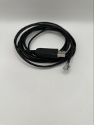 Kabel konwertera USB na szeregowy RS-232, wykorzystujący układ FTDI FT232RL