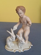 Figurka WALLENDORF  Puto z królikami