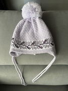 Fioletowa Ciepła Czapka Zimowa z Pomponem 2-4 lata Rozmiar 50-52 cm