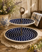 Patera ceramiczna Bolesławiec  2 w 1 27,5 cm ceramika Z.C. Bolesławiec 