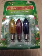Żaróweczki choinkowe. 12V2W 3szt