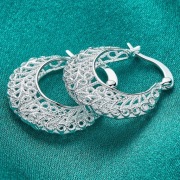 Kolczyki Koła Ażurowe | Styl Boho Vintage | Srebrzysty Blask + Gratis