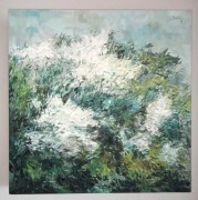 obraz na płótnie olej Olena Horhol Flowering 7 60x50 natura przyroda