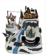 ŚWIĄTECZNE MIASTECZKO Z OŚWIETLENIEM LED ORAZ POZYTYWKĄ