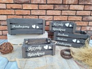 Skrzynka na podziękowanie, skrzynka okolicznościowa, dla rodziców 