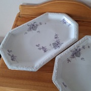 Dwa porcelanowe półmiski 