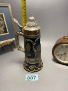 Kufel duży ceramiczny mechanizm pozytywki szwajcarski #887