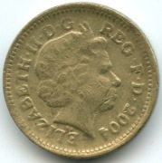 1 funt 2004 r W. Brytania 