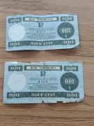 Bony towarowe PeKaO 1 cent (0,01 USD) 1979 – Seria HL – PRL Pewex