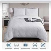 Komplet białej pościeli 135x200cm