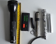 Zestaw starych latarek