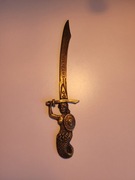 Nóż nożyk do listów z Syrenką Warszawską