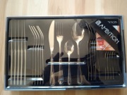 Nowy Komplet Sztućcow Ambition Verona 24 Sztućce Wysoki Połysk