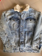 ZARA kurtka chłopięca jeans na misiu rozm. 164 cm