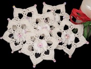 Choinkowe zawieszki gwiazdki ręcznie wykonane 6szt 