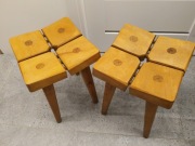 Taborety, stołki, zydle niepowtarzalne lata 80-90.