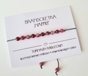 Bransoletka turmalin arbuzowy 