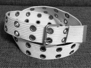 Alternative parciany pasek, podwójne dziurki emo, opium, y2k, coquette