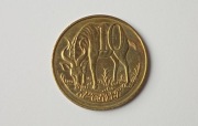 Etiopia 10 santeen (centów) 1977