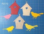 SCRAPKI KRAKÓW Wielkanoc wiosenne domki i ptaszki (FG172)